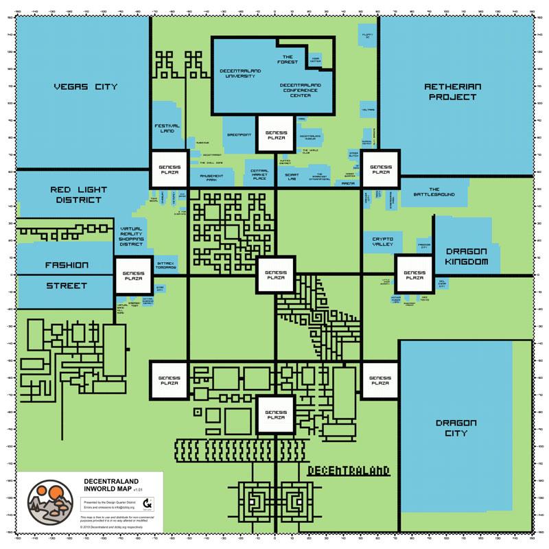 2019 decentraland map